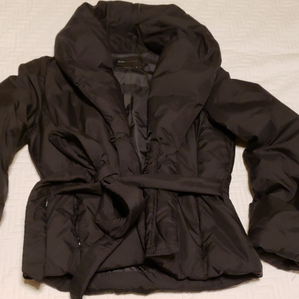 BCBG Maxazria Puffer Jacket with Tie